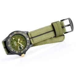 Steinhart Watches Ocean 39 Gmt Black Military Khaki Diver Watch