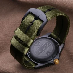 Steinhart Watches Ocean 39 Gmt Black Military Khaki Diver Watch