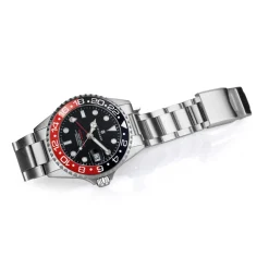 Steinhart Watches Ocean 39 Gmt Black-Red Ceramic Diver Watch