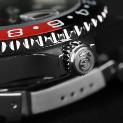 Steinhart Watches Ocean 39 Gmt Black-Red Ceramic Diver Watch