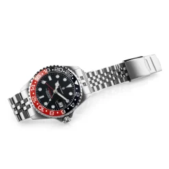Steinhart Watches Ocean 39 Gmt.2 Black-Red Ceramic Diver Watch