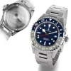 Steinhart Watches Ocean 3 Gmt Blue-Grey Ceramic