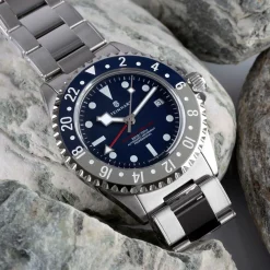Steinhart Watches Ocean 3 Gmt Blue-Grey Ceramic