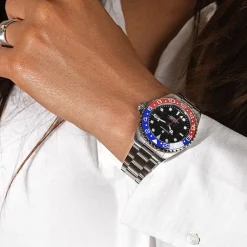 Steinhart Watches Ocean 39 Gmt Blue-Red Ceramic Diver Watch