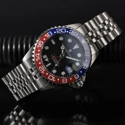 Steinhart Watches Ocean 39 Gmt.2 Blue-Red Ceramic Diver Watch