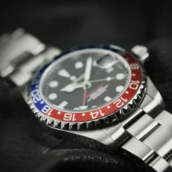 Steinhart Watches Ocean 39 Gmt Blue-Red Diver Watch