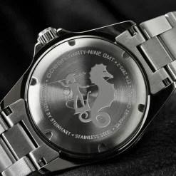 Steinhart Watches Ocean 39 Gmt Blue-Red Diver Watch