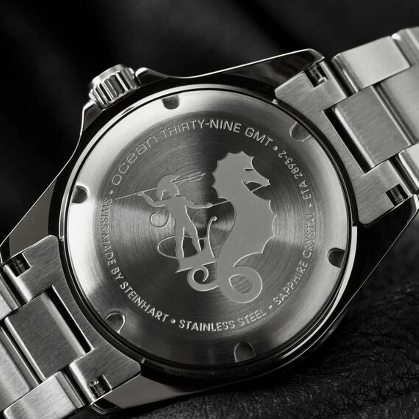 Steinhart Watches Ocean 39 Gmt Blue-Red Diver Watch