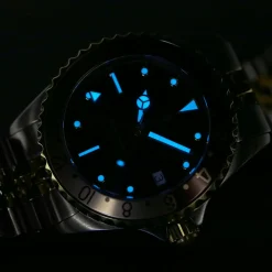 Steinhart Watches Ocean 39 Gmt.2 Two-Tone Chocolate Diver Watch