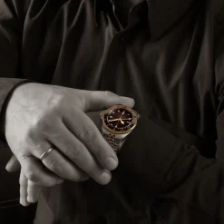 Steinhart Watches Ocean 39 Gmt.2 Two-Tone Chocolate Diver Watch