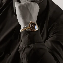 Steinhart Watches Ocean 39 Gmt.2 Two-Tone Chocolate Diver Watch