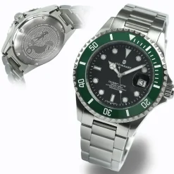 Steinhart Watches Ocean 39 Green Ceramic Diver Watch