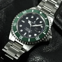 Steinhart Watches Ocean 39 Green Ceramic Diver Watch