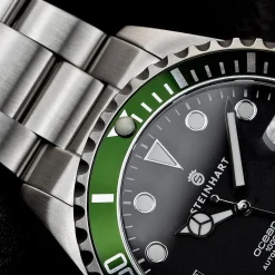 Steinhart Watches Ocean 39 Green Diver Watch
