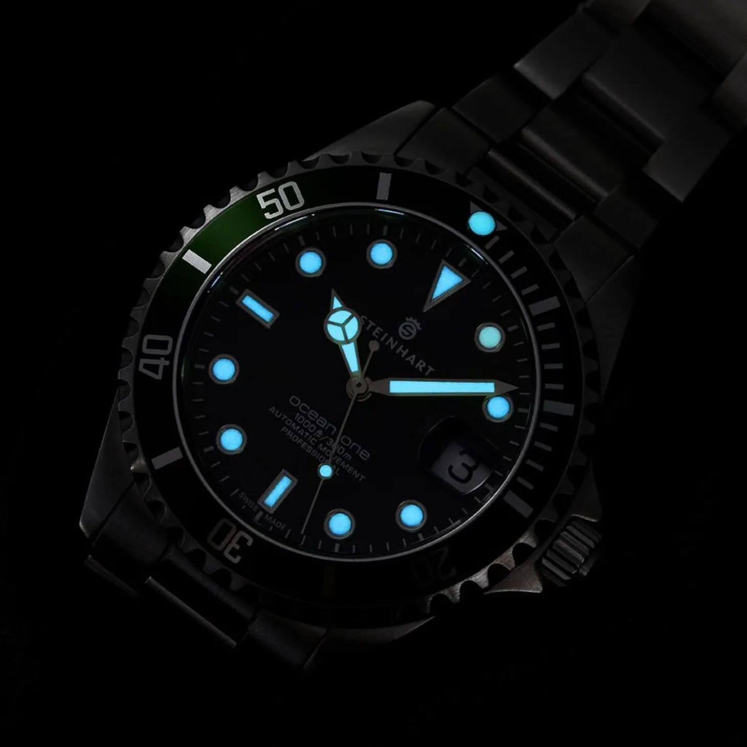 Steinhart Watches Ocean 39 Green Diver Watch