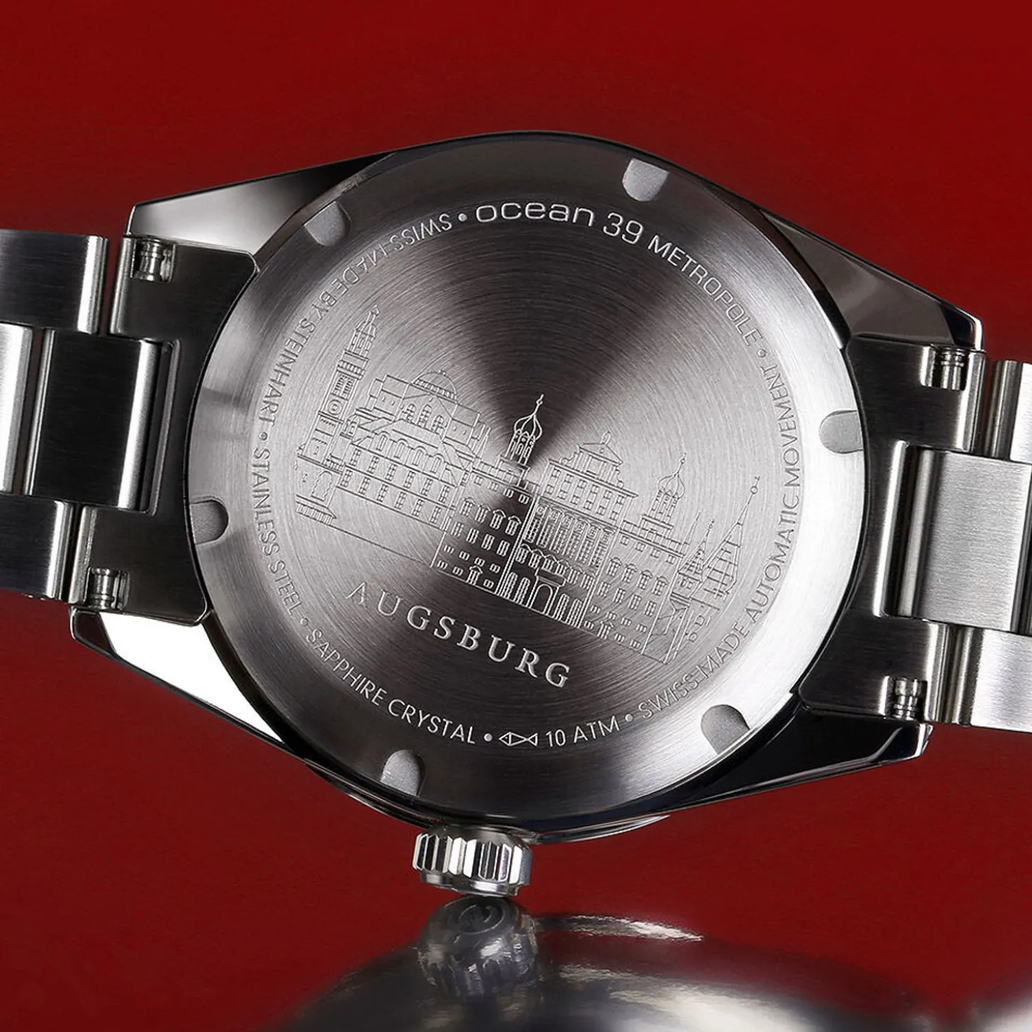 Steinhart Watches Ocean 39 Metropole Red