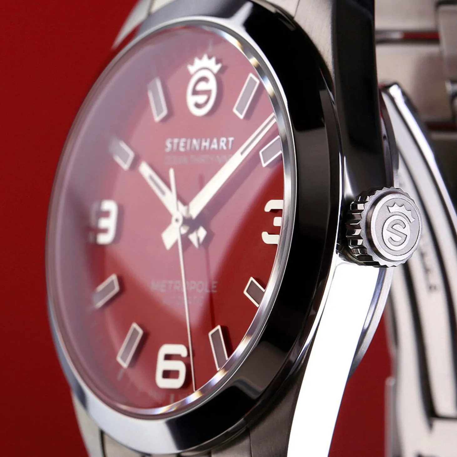 Steinhart Watches Ocean 39 Metropole Red