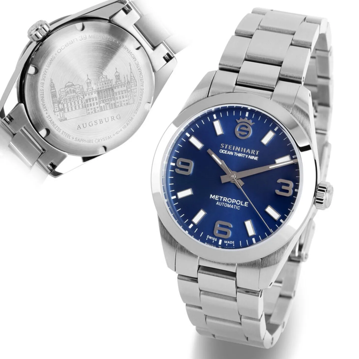 Steinhart Watches Ocean 39 Metropole Sunray Blue