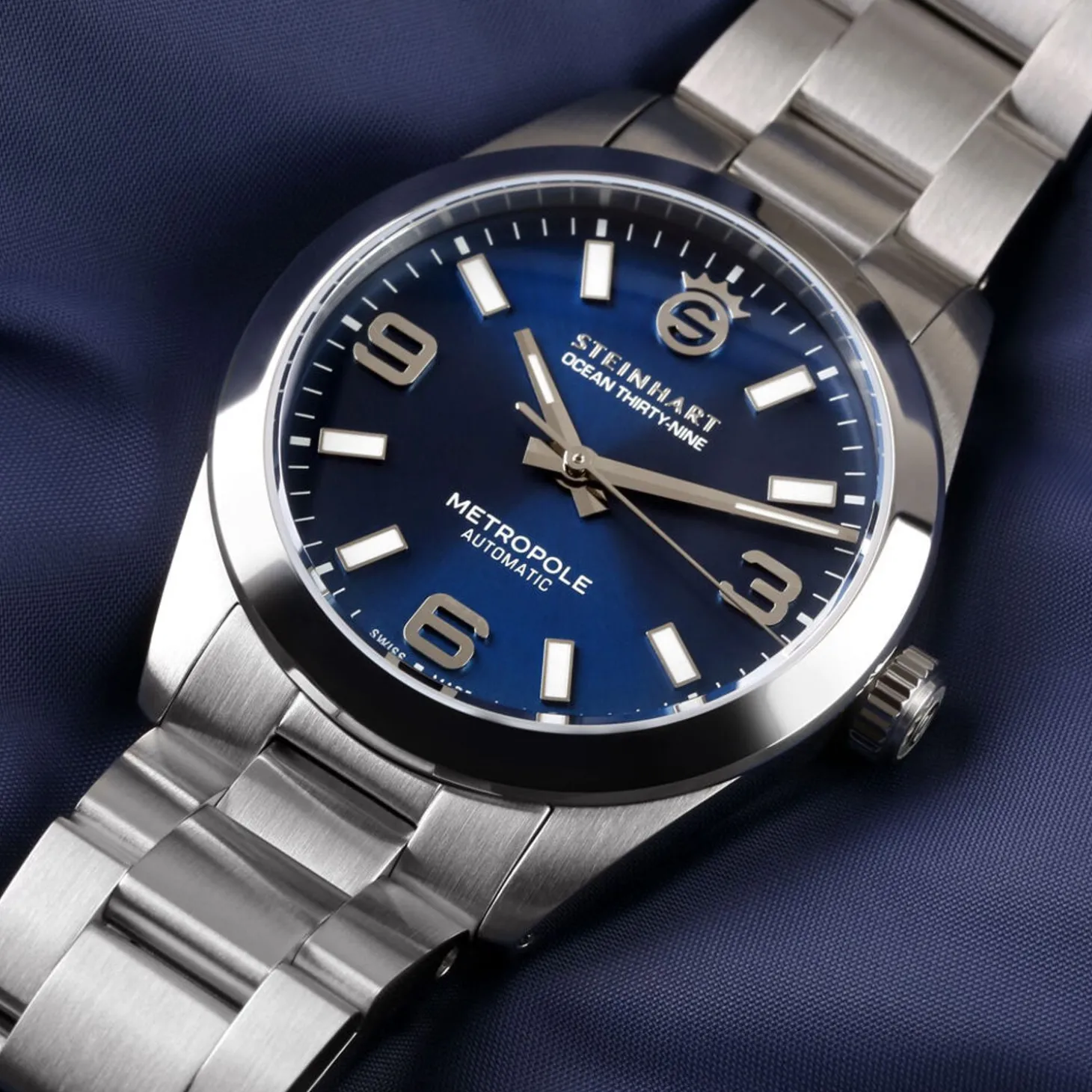 Steinhart Watches Ocean 39 Metropole Sunray Blue