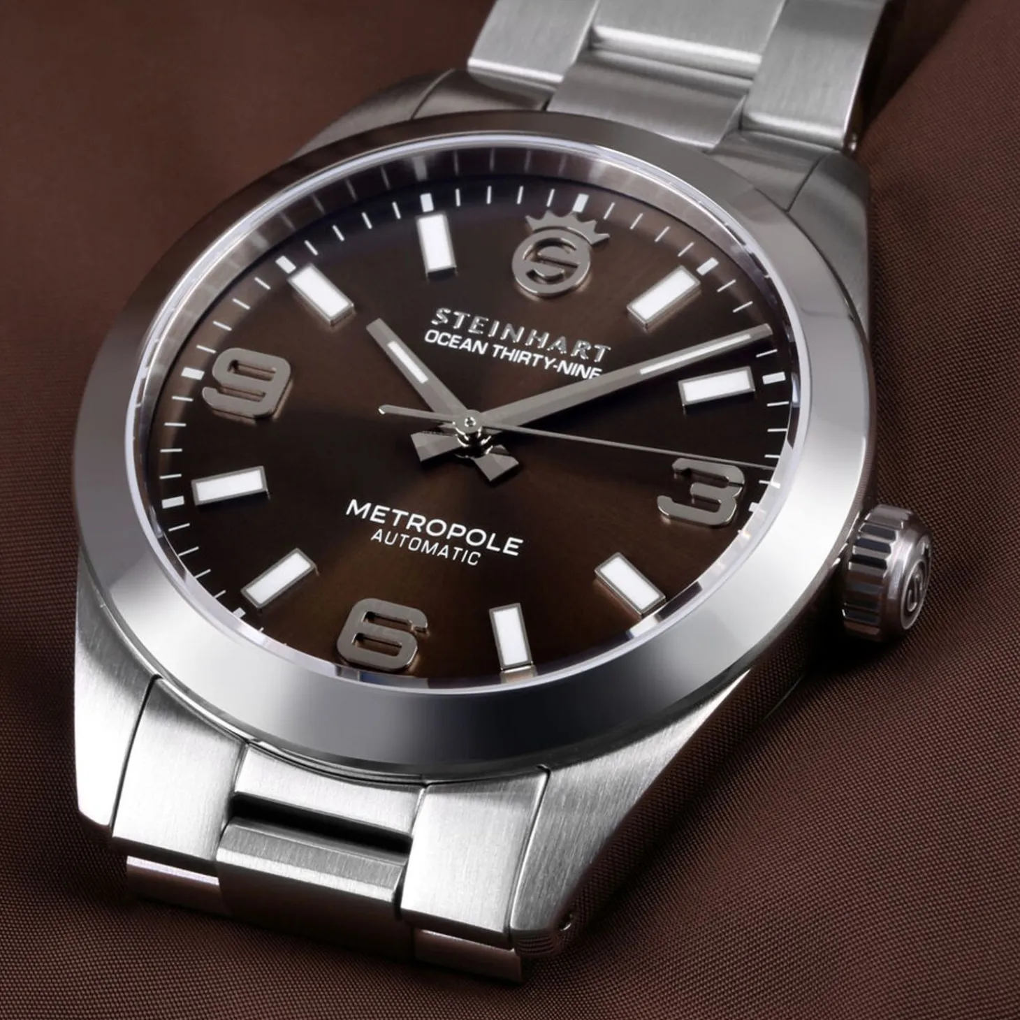 Steinhart Watches Ocean 39 Metropole Sunray Chocolate