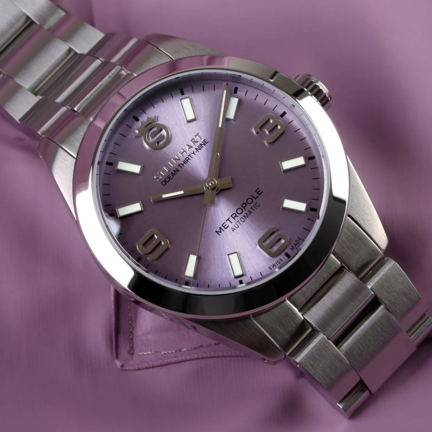 Steinhart Watches Ocean 39 Metropole Sunray Purple