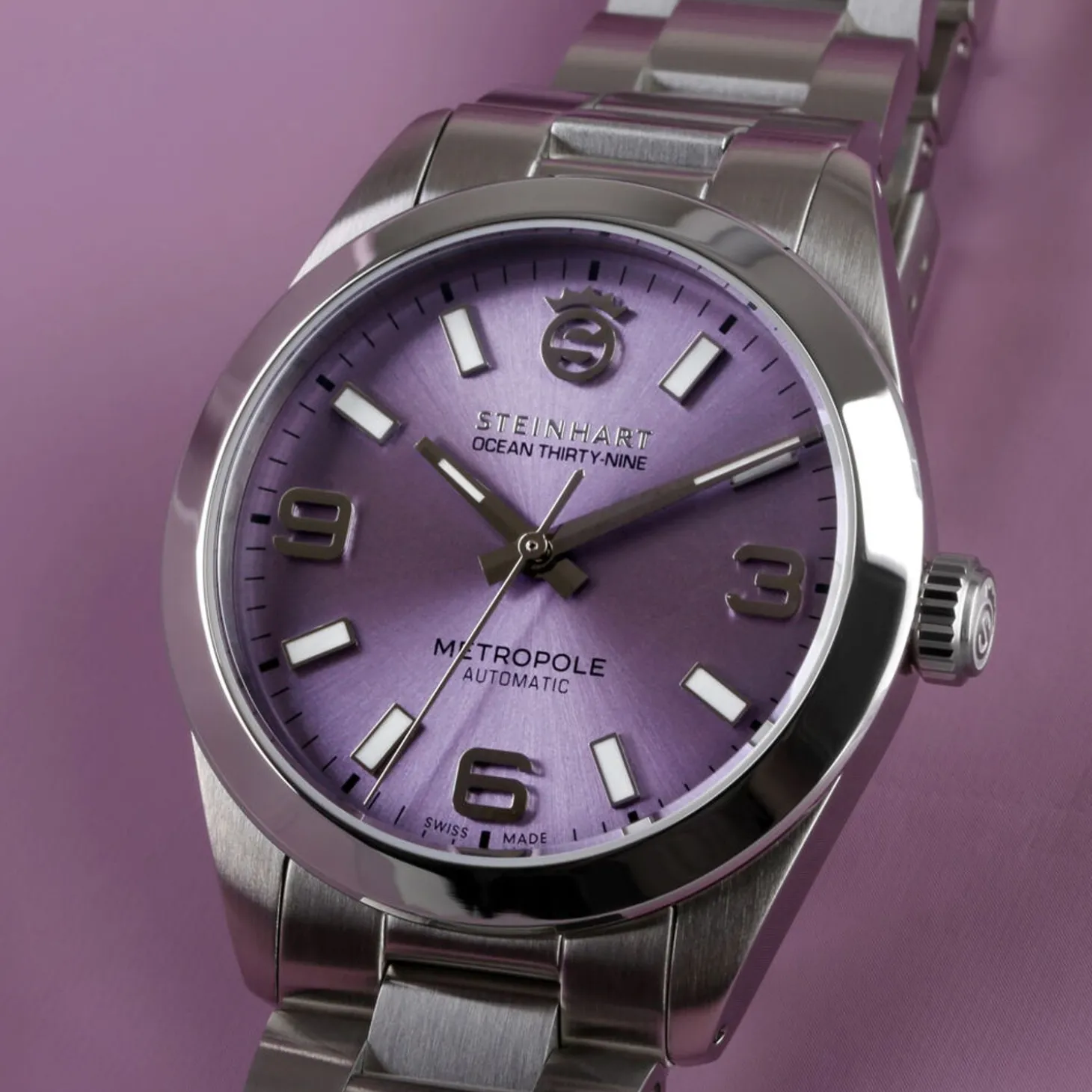 Steinhart Watches Ocean 39 Metropole Sunray Purple