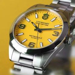 Steinhart Watches Ocean 39 Metropole Yellow