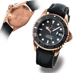 Steinhart Watches Ocean 39 Pink-Gold Ceramic Diver Watch