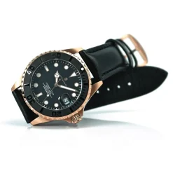 Steinhart Watches Ocean 39 Pink-Gold Ceramic Diver Watch
