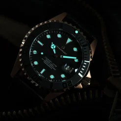 Steinhart Watches Ocean 39 Pink-Gold Ceramic Diver Watch