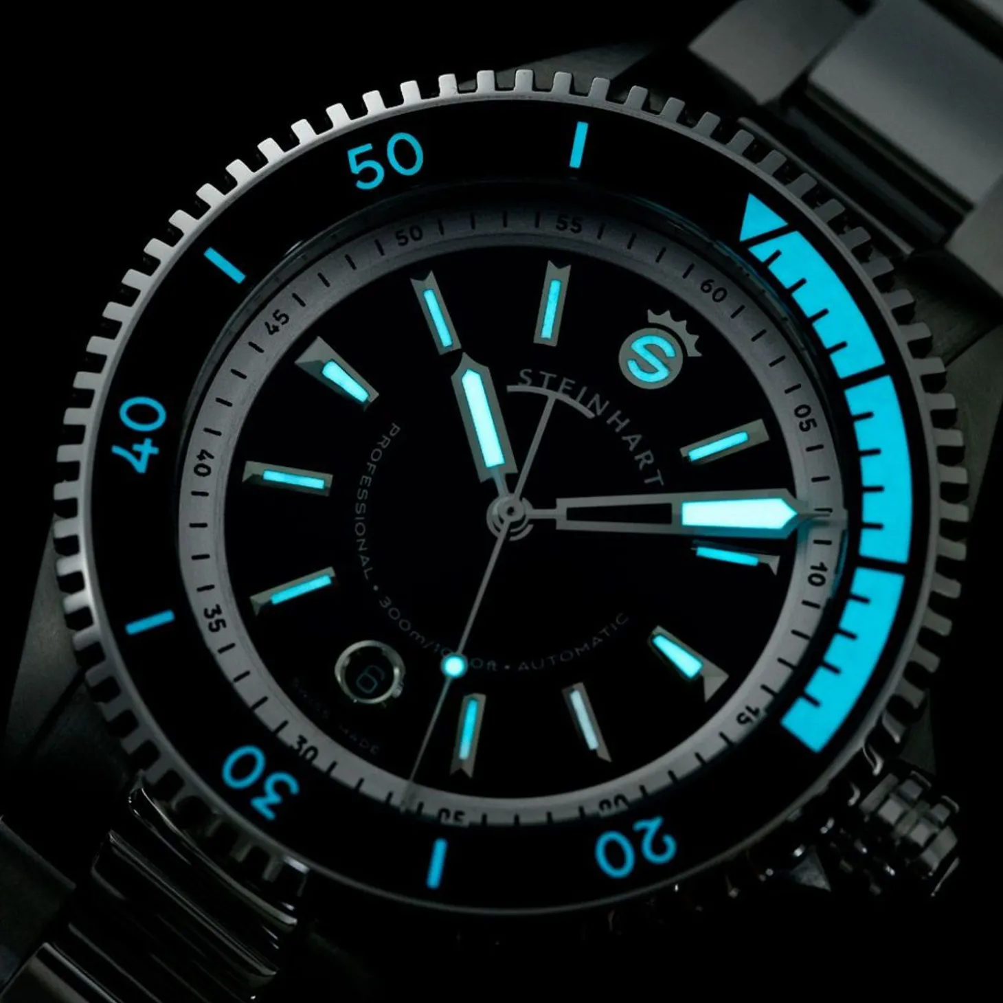 Steinhart Watches Ocean 2 Premium Black Diver Watch