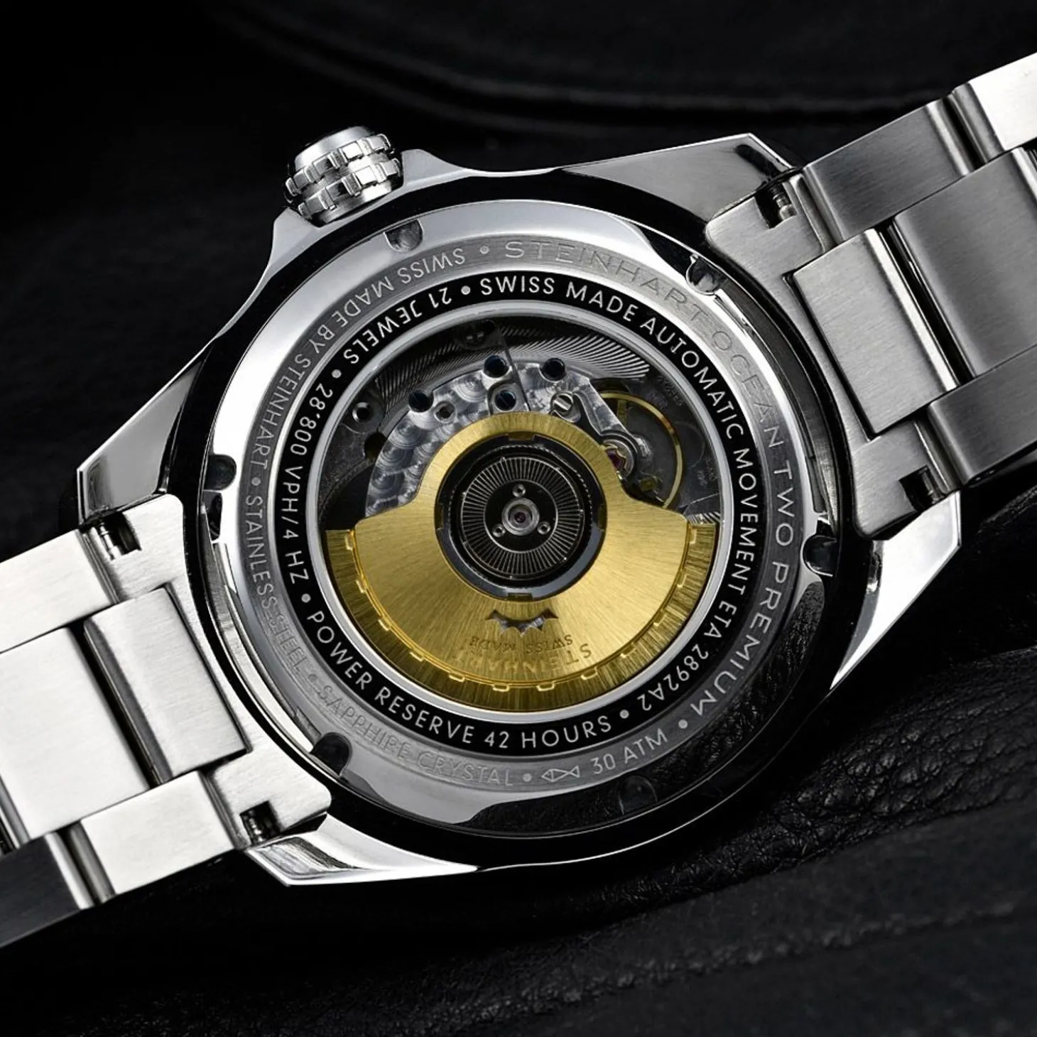 Steinhart Watches Ocean 2 Premium Black Diver Watch