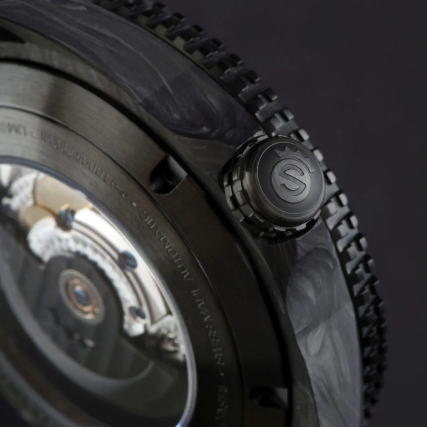 Steinhart Watches Ocean 2 Premium Carbon Black Diver Watch