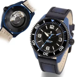 Steinhart Watches Ocean 2 Premium Carbon Blue Diver Watch