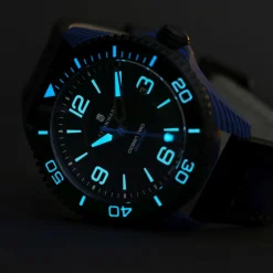 Steinhart Watches Ocean 2 Premium Carbon Blue Diver Watch