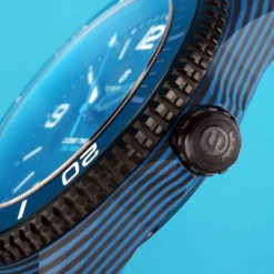 Steinhart Watches Ocean 2 Premium Carbon Blue Diver Watch