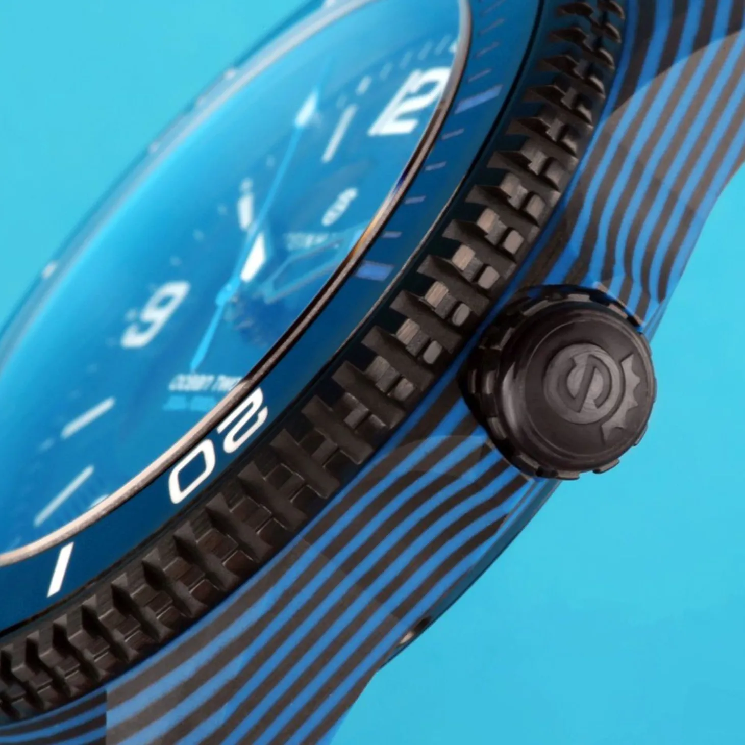 Steinhart Watches Ocean 2 Premium Carbon Blue Diver Watch