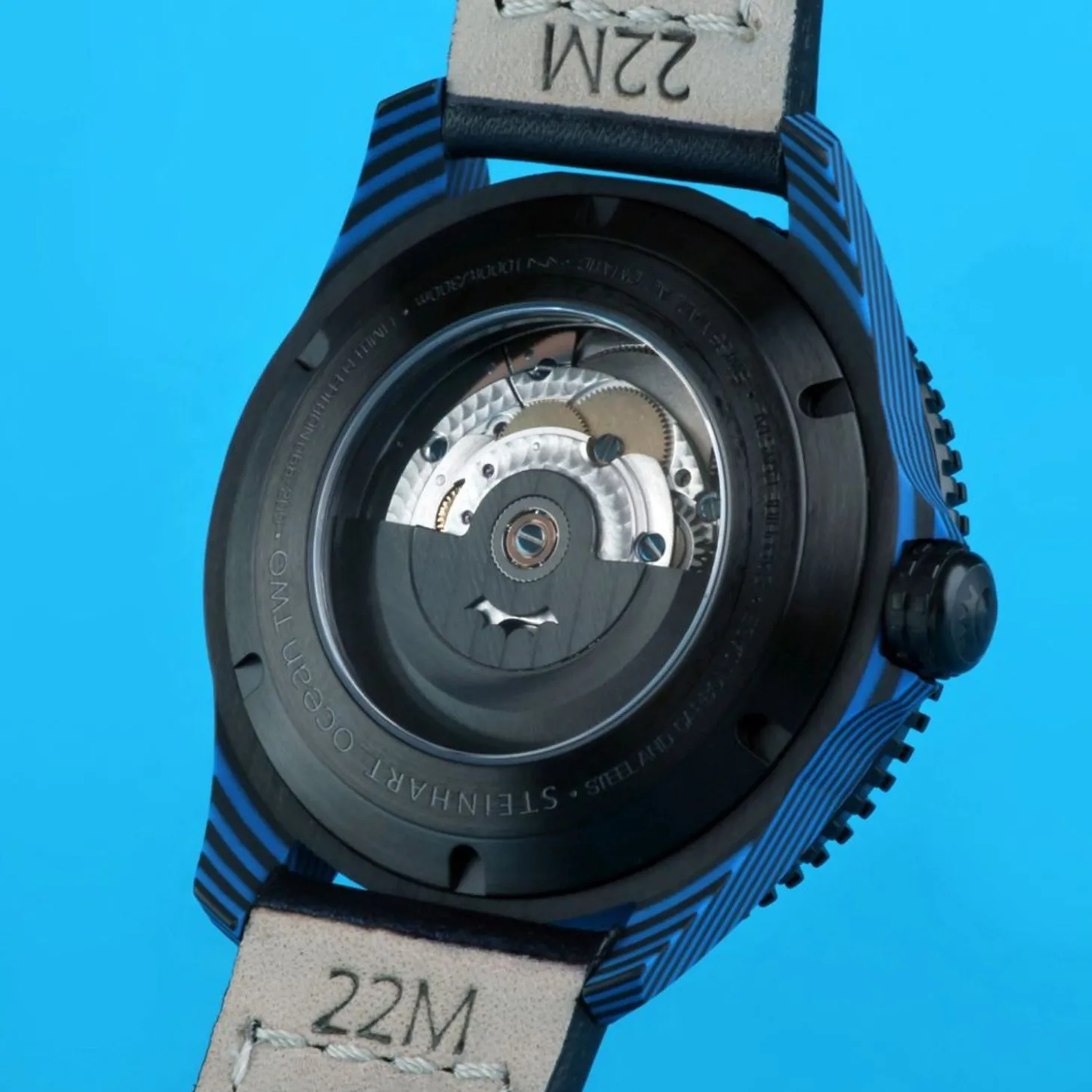Steinhart Watches Ocean 2 Premium Carbon Blue Diver Watch