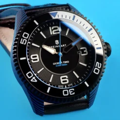 Steinhart Watches Ocean 2 Premium Carbon Blue Diver Watch