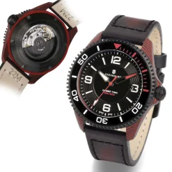 Steinhart Watches Ocean 2 Premium Carbon Red Diver Watch