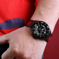 Steinhart Watches Ocean 2 Premium Carbon Red Diver Watch