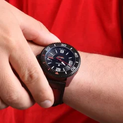 Steinhart Watches Ocean 2 Premium Carbon Red Diver Watch