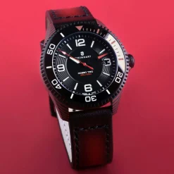 Steinhart Watches Ocean 2 Premium Carbon Red Diver Watch