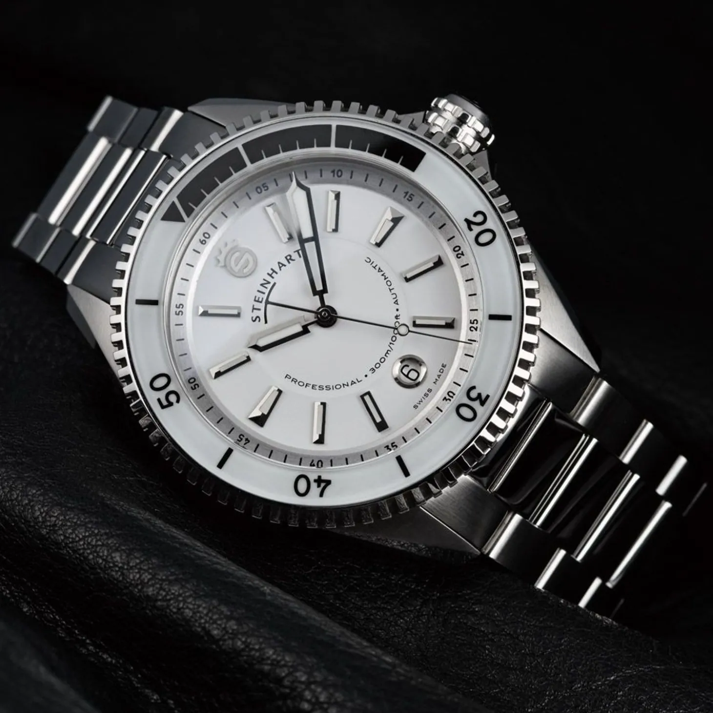Steinhart Watches Ocean 2 Premium White Diver Watch