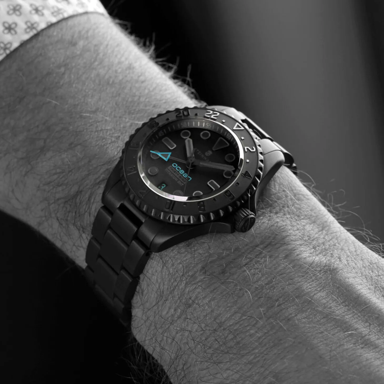 Steinhart Watches Ocean 39 Titanium Gmt Phantom Blue
