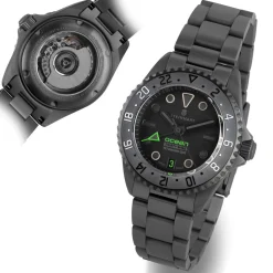 Steinhart Watches Ocean 39 Titanium Gmt Phantom Green