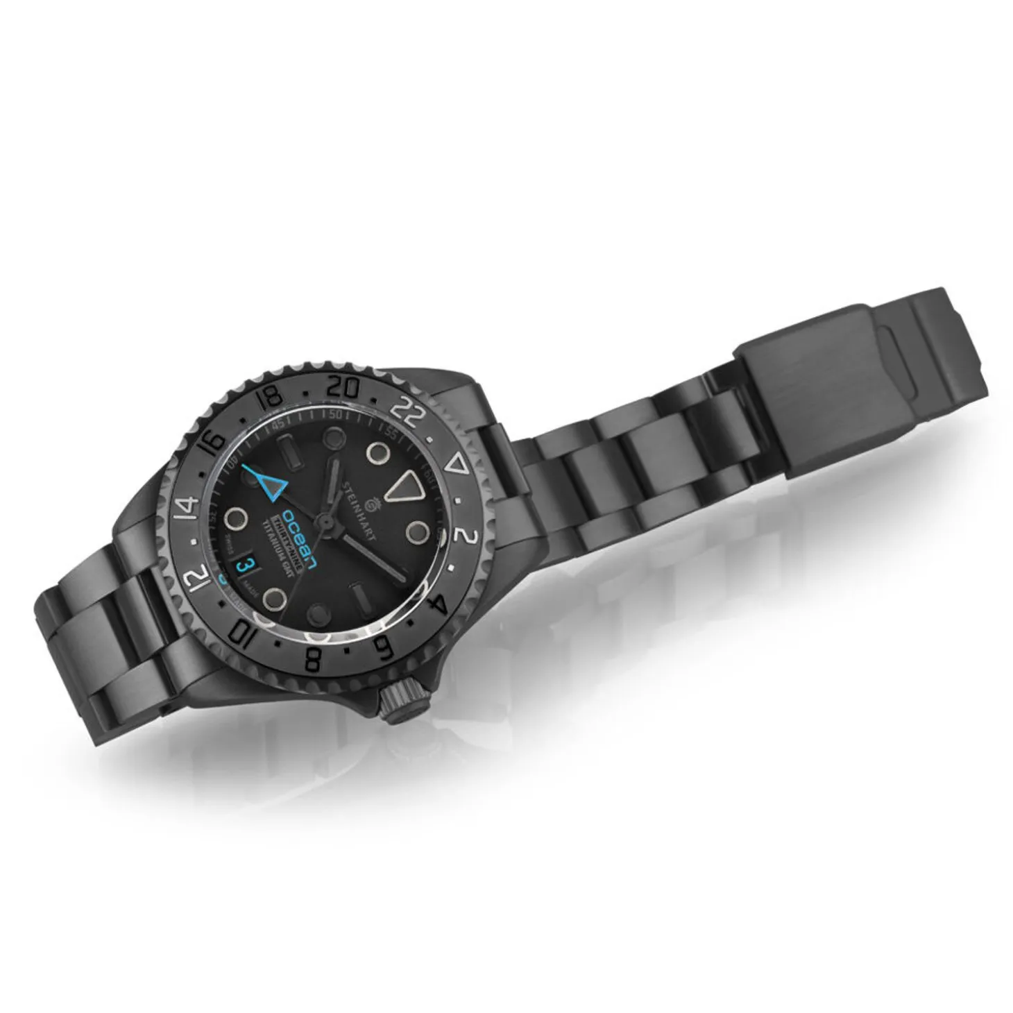 Steinhart Watches Ocean 39 Titanium Gmt Phantom Blue