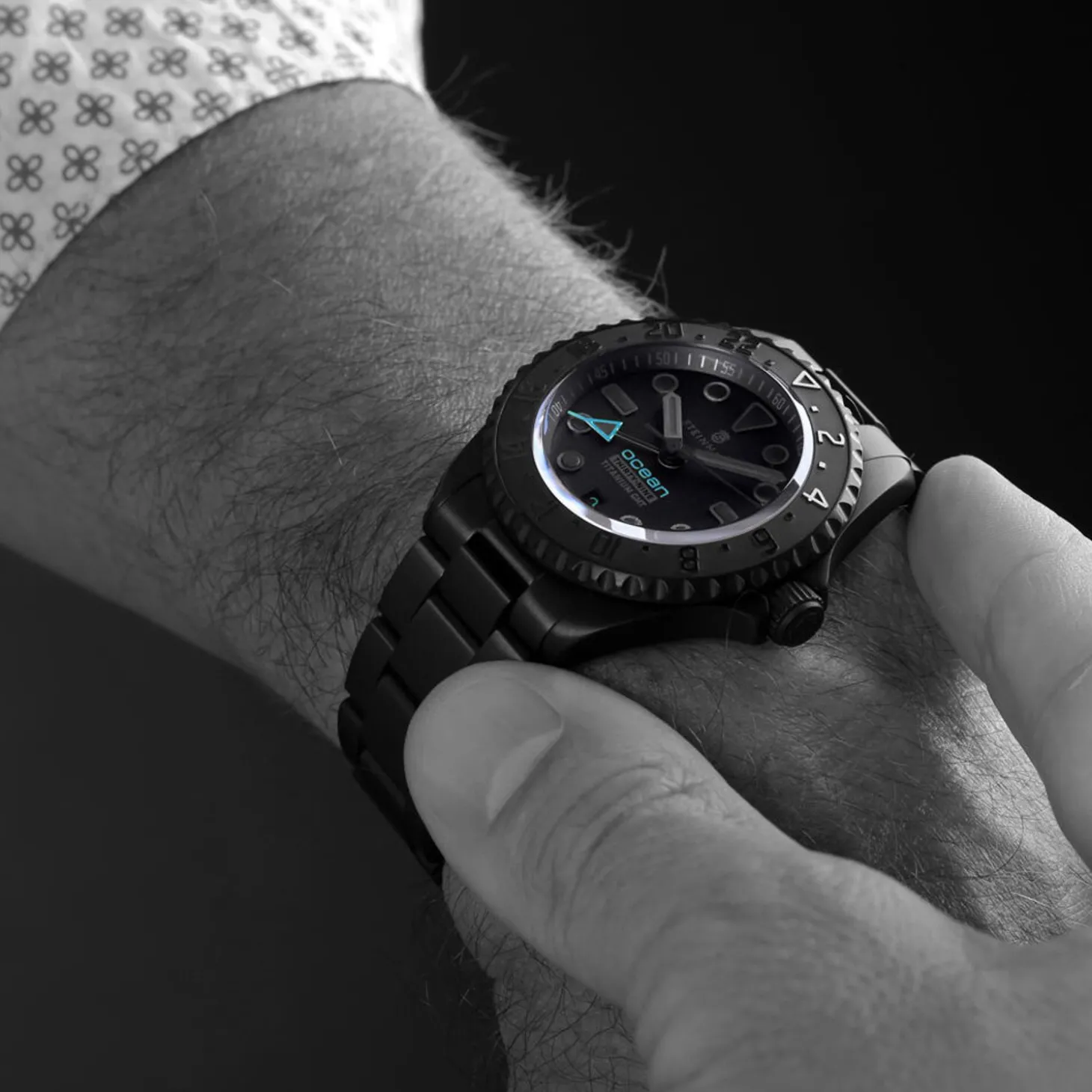 Steinhart Watches Ocean 39 Titanium Gmt Phantom Blue