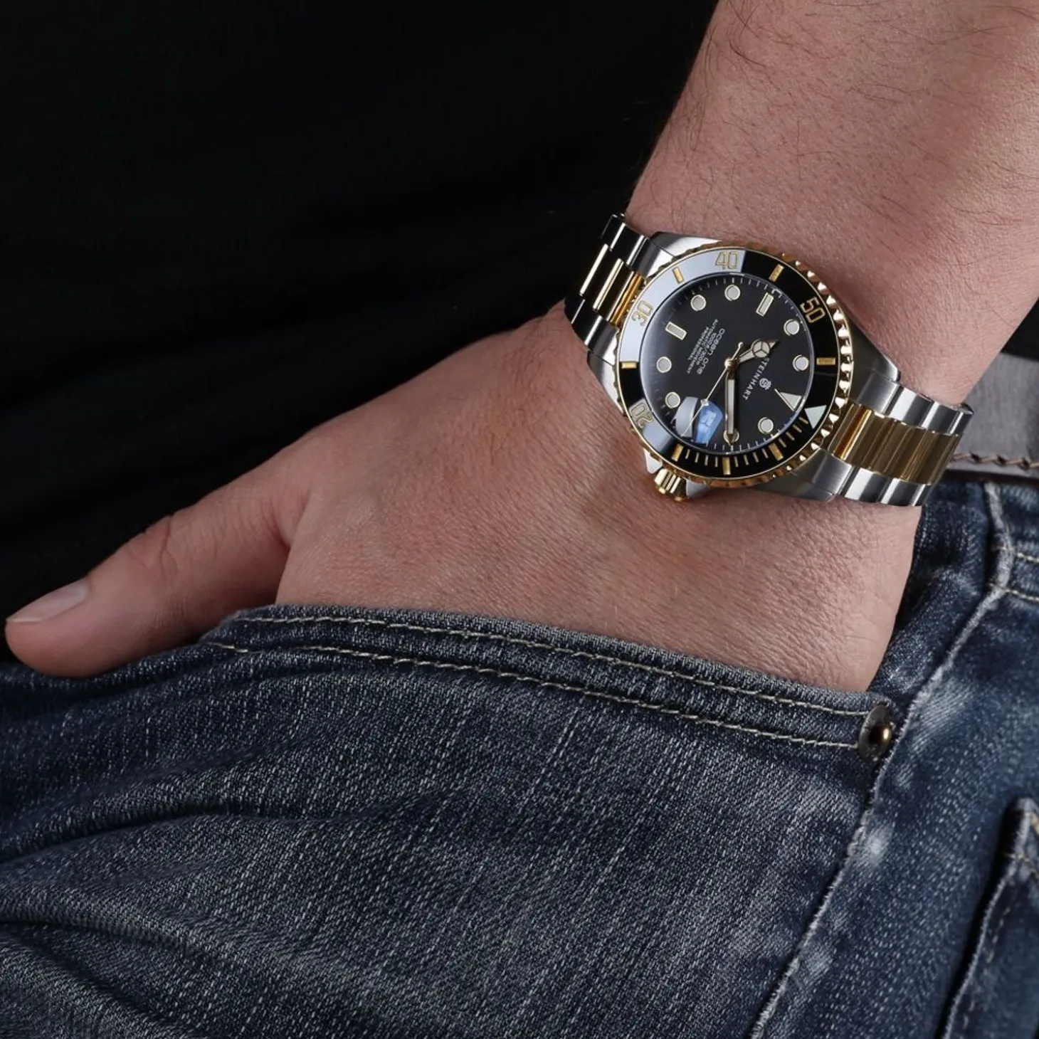 Steinhart Watches Ocean 39 Two-Tone Diver Watch