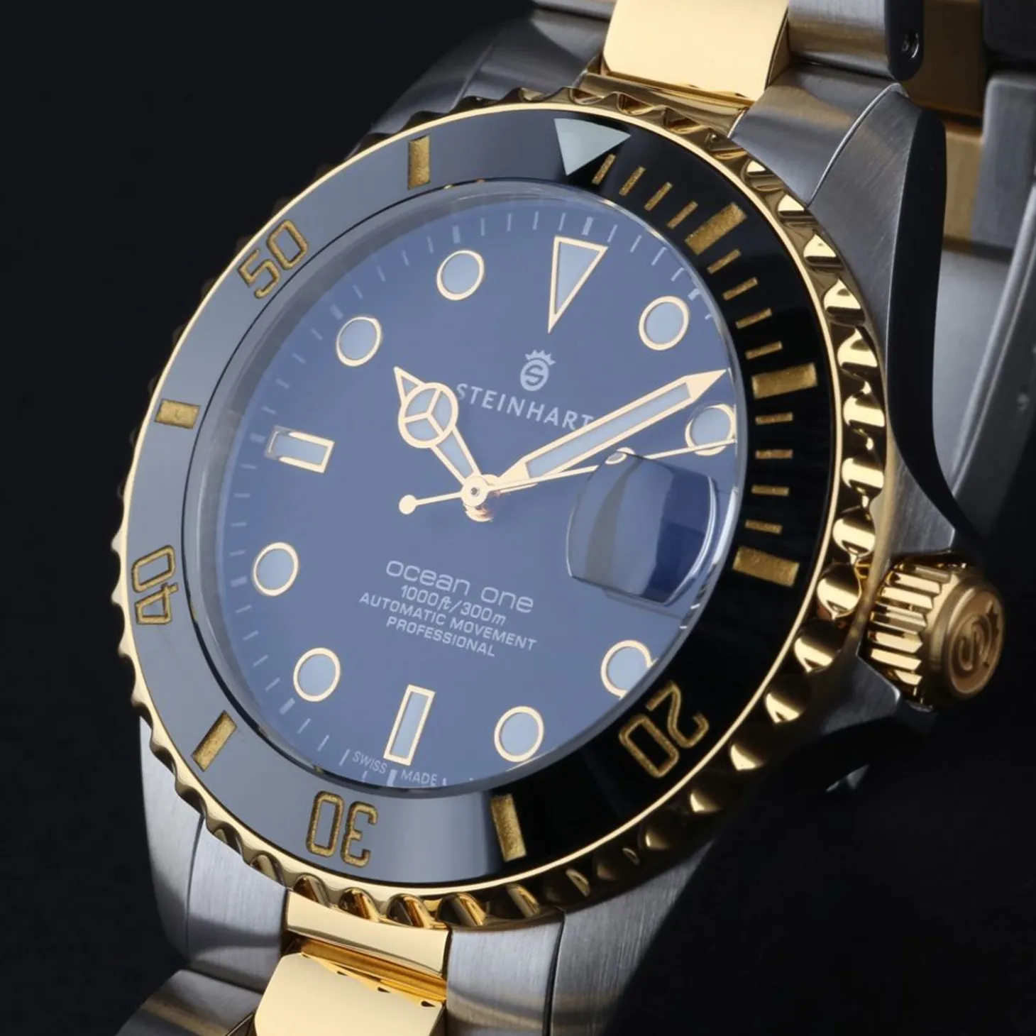 Steinhart Watches Ocean 39 Two-Tone Diver Watch